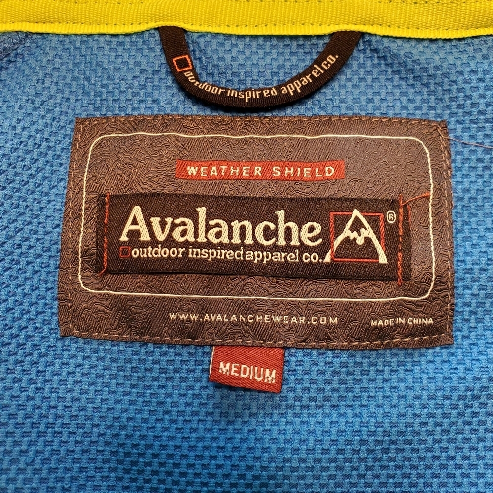 Vtg. Avalanche Women's Size Medium Weather Shield Jacket Turquoise & High Vis. - Picture 7 of 7